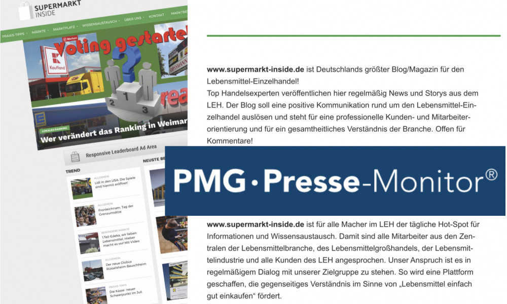 Neue Kooperation Zwischen Pmg Presse Monitor Supermarkt Inside Supermarkt Inside