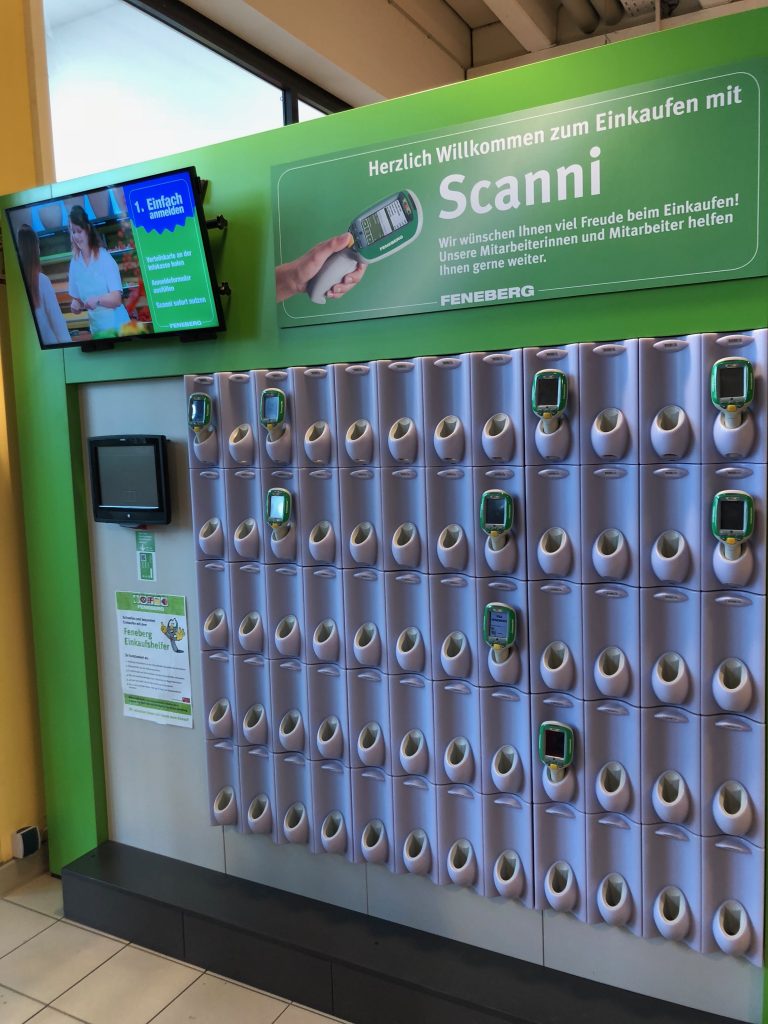 Self Checkout System Der Zukunft Supermarkt Inside