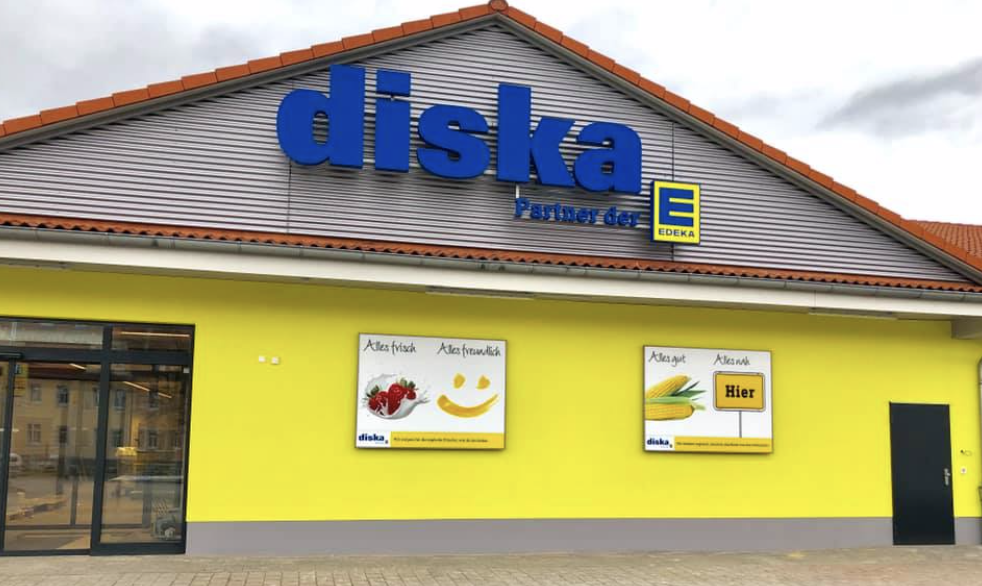 diska macht in Sachsen Tempo Supermarkt Inside