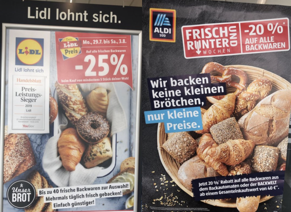 Der Backwaren Krieg Supermarkt Inside
