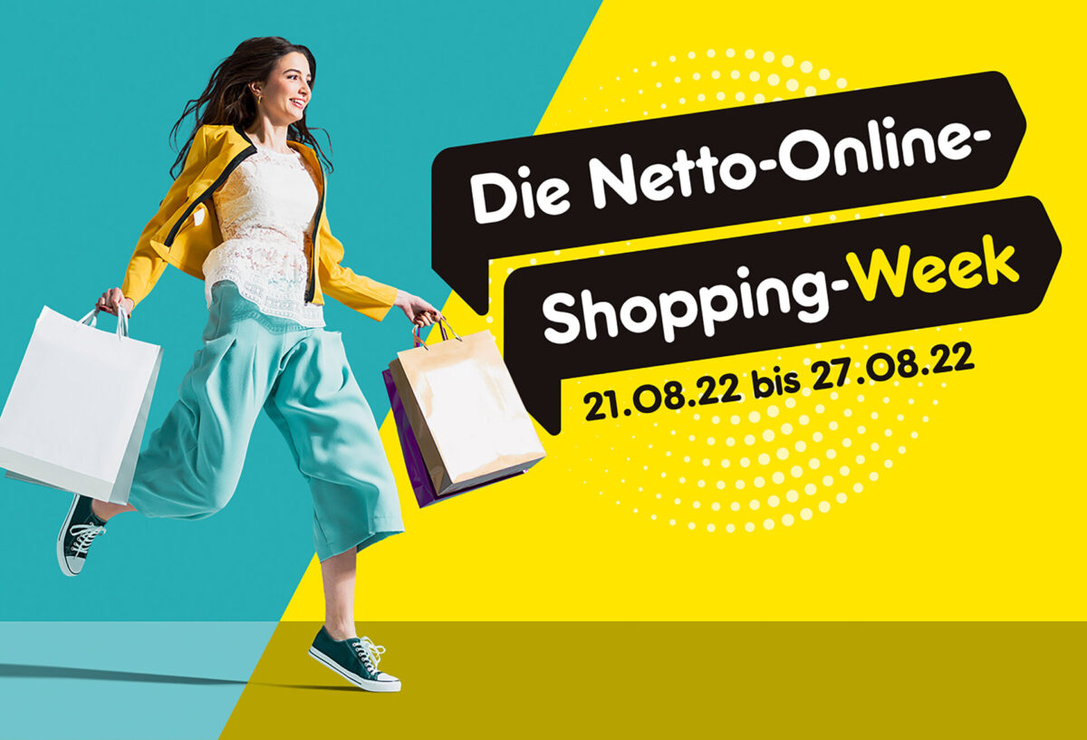 PRESSEMOTIV:  Spar-Angebot per Mausklick: Online-Shopping-Week bei Netto