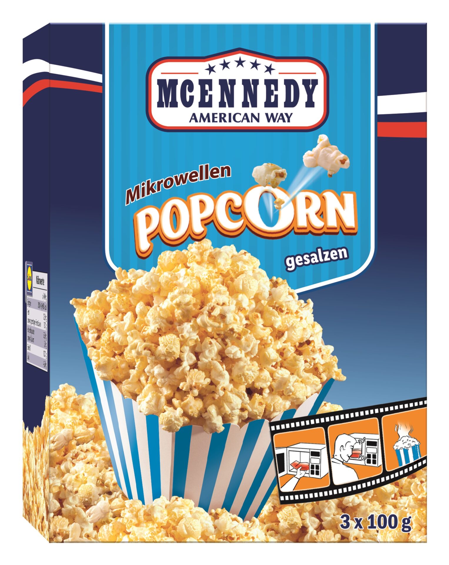 Warenrückruf “McEnnedy Mikrowellen Popcorn gesalzen, 3×100 g”