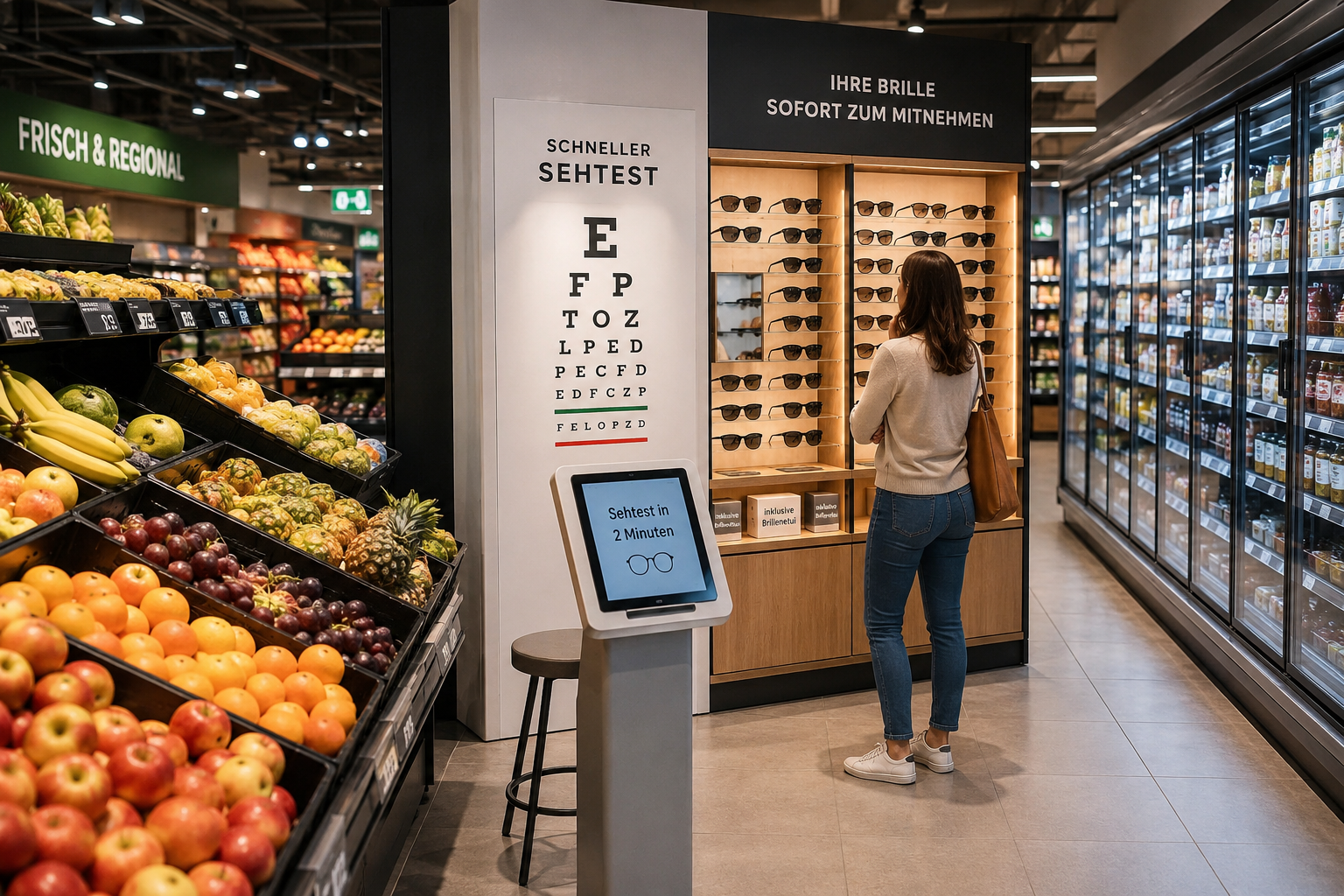 Welche Services locken Brillenkäufer in den Supermarkt? Und wo liegen die Grenzen?